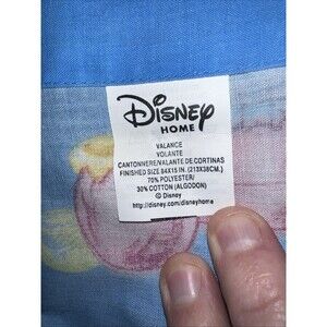 Vintage Winnie the Pooh Tigger Blue Valance Rod Pocket 84x15